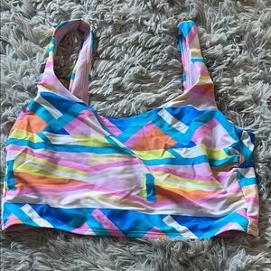 SO Multicolor Geometric Bikini Top